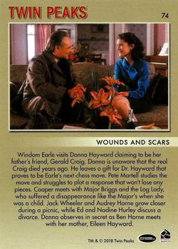2018 Rittenhouse Twin Peaks #74 Wounds and Scars Back