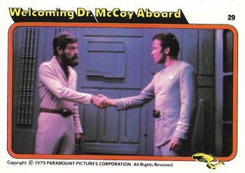 1979 Topps Rainbo Star Trek: The Motion Picture #29 Welcoming Dr. McCoy Aboard Front