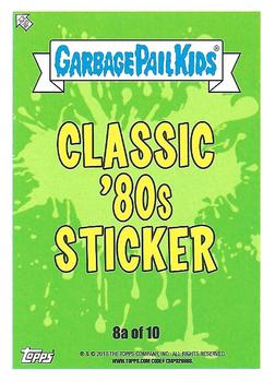 2018 Topps Garbage Pail Kids We Hate the '80s - Classic '80s Stickers #8a Kit Video Back
