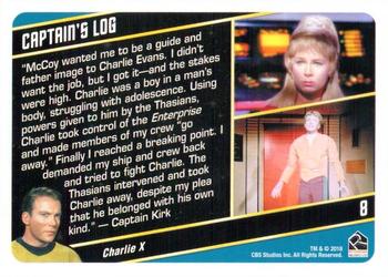 2018 Rittenhouse Star Trek The Original Series The Captain's Collection #8 Charlie X Back