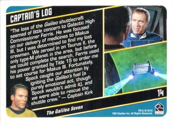 2018 Rittenhouse Star Trek The Original Series The Captain's Collection #14 The Galileo Seven Back