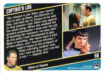 2018 Rittenhouse Star Trek The Original Series The Captain's Collection #58 Elaan Of Troyius Back
