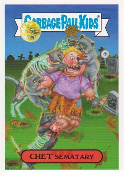 2018 Topps Garbage Pail Kids: Oh, the Horror-ible! #8a Chet Sematary Front