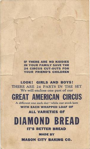 1922 Great American Circus (D40) #NNO Camels In Foreground Back
