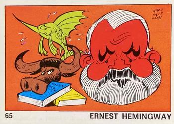1973 Panini OK VIP #65 Ernest Hemingway Front