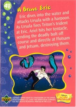 1997 Upper Deck The Little Mermaid #48 A Brave Eric Back