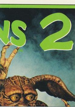 1990 Topps Gremlins 2: The New Batch - Green Border Stickers #3 Evil Mogwai Mohawk Back