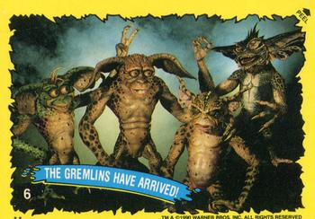 1990 Topps Gremlins 2: The New Batch - Green Border Stickers #6 The Gremlins Have Arrived! Front