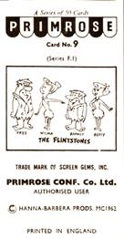 1963 Primrose Confectionery The Flintstones #9 Gosh, he ate mine too Back