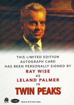 2018 Rittenhouse Twin Peaks - Autographs Classic #NNO Ray Wise Back