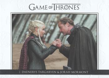 2018 Rittenhouse Game of Thrones Season 7 - Relationships #DL45 Daenerys Targaryen / Jorah Mormont Front