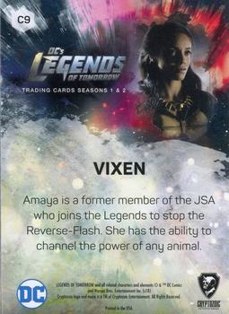 2018 Cryptozoic DC's Legends of Tomorrow Seasons 1 & 2 - Characters Rip Hunter Deco Foil #C9 Vixen Back