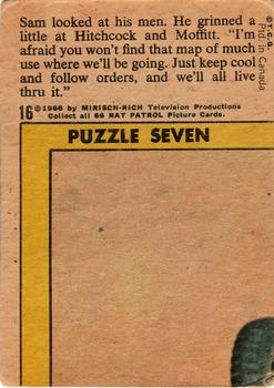 1966 O-Pee-Chee Rat Patrol #16 Sam looked at his men. Back