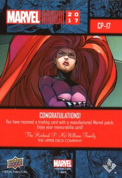 2017 Upper Deck Marvel Annual - Comic Patches #CP-17 Medusa Back