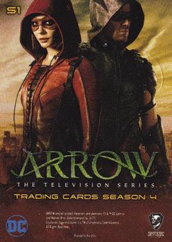 2017 Cryptozoic Arrow Season 4 - Stickers #S1 Black Canary Back