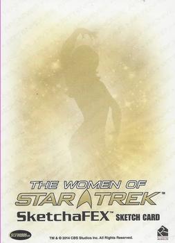 2017 Rittenhouse Women of Star Trek 50th Anniversary - Sketches #NNO Mike James Back
