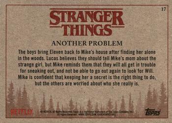 2018 Topps Stranger Things #17 Another Problem Back