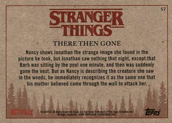 2018 Topps Stranger Things #57 There Then Gone Back