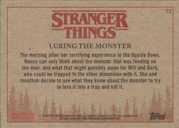 2018 Topps Stranger Things #72 Luring the Monster Back