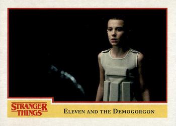 2018 Topps Stranger Things #80 Eleven and the Demogorgon Front