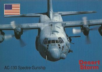 1991 DSI Desert Storm Weapons & Specifications #11 AC-130 Spectre Gunship Front