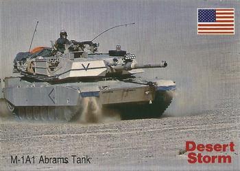 1991 DSI Desert Storm Weapons & Specifications #18 M-1A1 Abrams Main Battle Tank Front