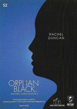 2017 Cryptozoic Orphan Black Season 2 - Cryptomium Silhouettes #S2 Rachel Duncan Back