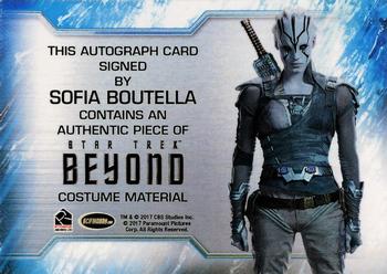 2017 Rittenhouse Star Trek Beyond - Autograph Relics #NNO Sofia Boutella Back