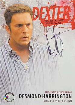 2012 Breygent Dexter Season 4 - Autographs #D4-ADH Desmond Harrington Front