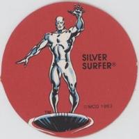 1983 Ovaltine Marvel Super Heroes Stickers (USA) #NNO Silver Surfer Front
