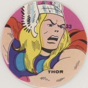 1983 Ovaltine Marvel Super Heroes Stickers (Mexico) #33 Thor Front