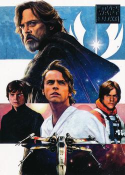 2018 Topps Star Wars Galaxy Series 8 #1 The Skywalker Saga: Luke Front