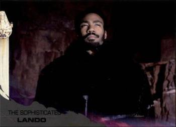 2018 Topps Solo: A Star Wars Story - Black #66 The Sophisticated Lando Front