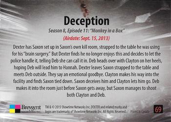 2016 Breygent Dexter Season 7 & 8 #69 Deception Back