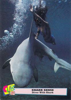 1992 Club Pro Set Shark Sense #9 Diver With Shark Front