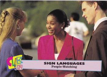 1992 Club Pro Set Sign Languages #5 People Watching Front