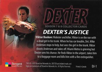 2016 Breygent Dexter Season 7 & 8 - Dexter's Justice #DJ-1 Viktor Baskov Back