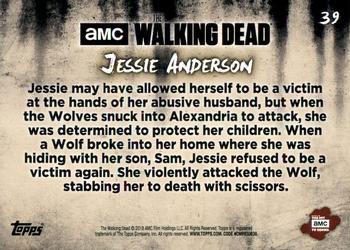 2018 Topps The Walking Dead: Hunters and the Hunted #39 Jessie Anderson Back