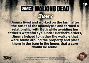 2018 Topps The Walking Dead: Hunters and the Hunted #47 Jimmy Back