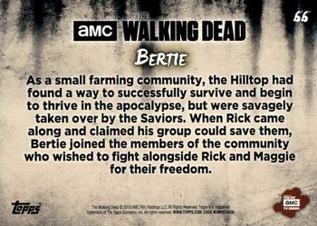 2018 Topps The Walking Dead: Hunters and the Hunted #66 Bertie Back