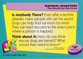 1992 Club Pro Set Natural Disasters #7 The Search for Survivors Back
