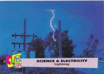 1992 Club Pro Set Science and Electricity - Silver #14 Lightning Front