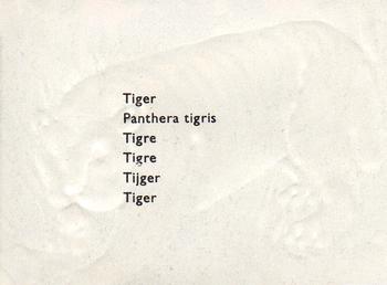 1957 Granose Foods Animal Life #NNO Tiger Back