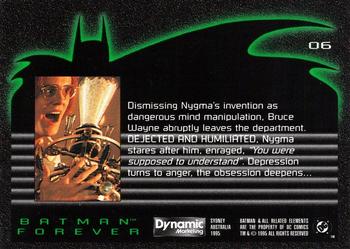 1995 Dynamic Marketing Australia Batman Forever #6 Dejected and Humiliated Back