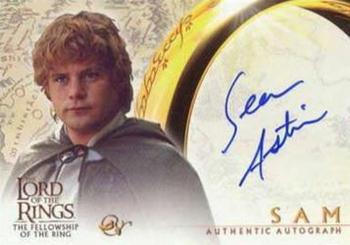 2001 Topps Lord of the Rings: The Fellowship of the Ring - Autographs #NNO Sean Astin Front