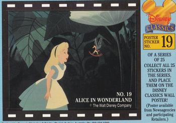 1993 Dynamic Disney Classics - Movie Poster Stickers #19 Alice in Wonderland Front