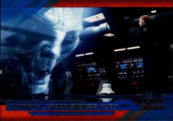 2018 Topps Star Wars The Last Jedi Series 2 - Blue #10 Supreme Leader Snoke's Fury Front