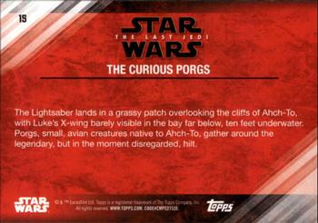 2018 Topps Star Wars The Last Jedi Series 2 - Blue #15 The Curious Porgs Back