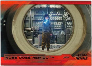 2018 Topps Star Wars The Last Jedi Series 2 - Red #35 Rose Does her Duty Front