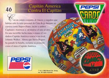 1994 Pepsi Marvel #46 Cap Vs. Cap Back